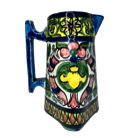 Beautiful! Handmade and Handpainted Pitcher from Spain - Picture 1 of 10